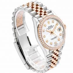 Rolex Datejust Everose MOP 36MM 126281RBR Factory Diamond Watch